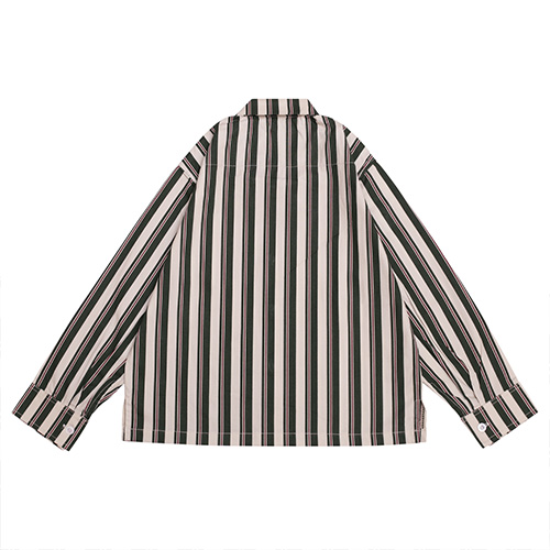 STRIPE GREEN LONG SHIRT - Image 3